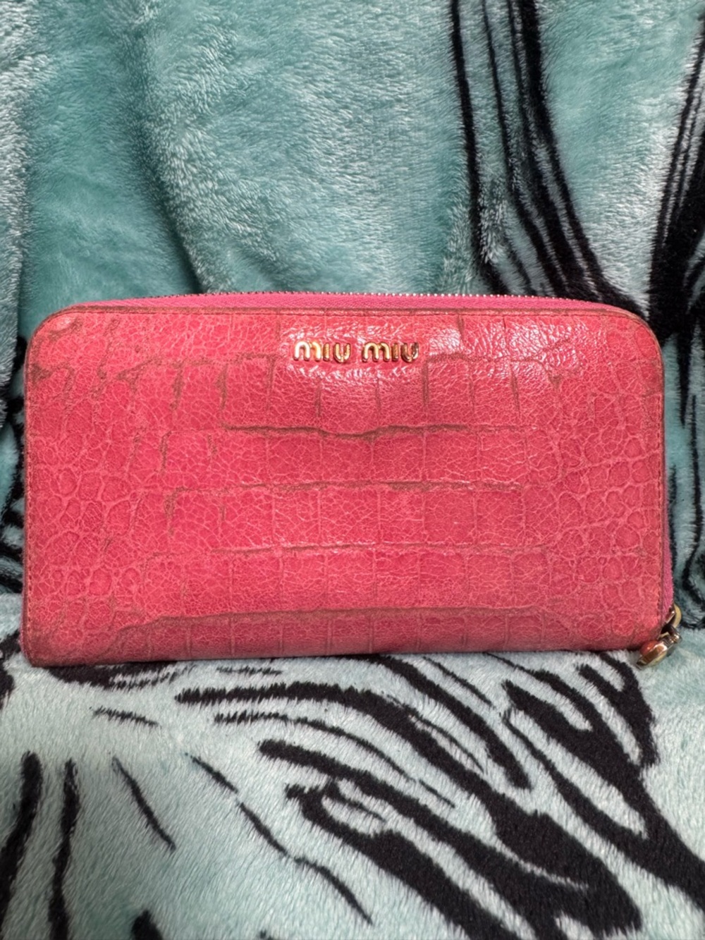 Miu Miu Brown Leather Wallet